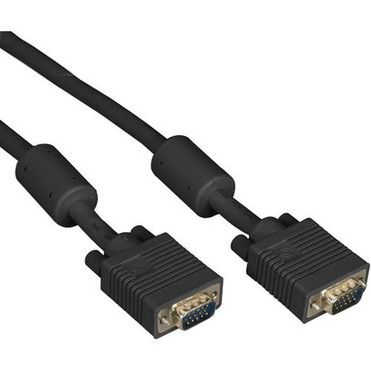 Black Box VGA Video Cable with Ferrite Core Black MaleMale 25-ft 76-m - 25 ft VGA Video Cable for Video Device Monitor - End EVNPS06B-0025-MM