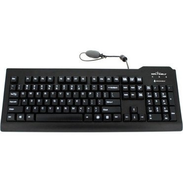 Seal Shield Silver Seal Glow Medical Grade Keyboard - Cable Connectivity - USB Interface - 104 Key - English French - PC Mac - SSKSV207G