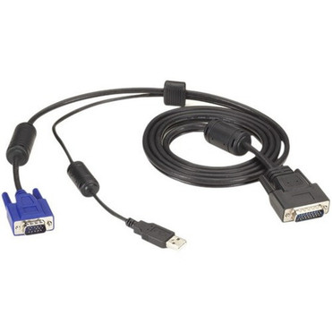 Black Box ServSwitch Secure KVM Switch Cable VGA and USB to HD26 - 6 ft KVM Cable for KVM Switch - First End 1 x HD-26 Male - Second EHNSECURE2-0006