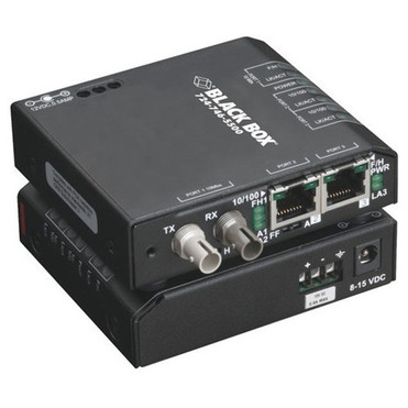 Black Box LBH100A-P-SSC-12 TransceiverMedia Converter - 2 x Network RJ-45 - 1 x SC Ports - DuplexSC Port - Single-mode - Fast - - LBH100A-P-SSC-12 Black Box LBH100A-P-SSC-12 TransceiverMedia Converter - 2 x Network RJ-45 - 1 x SC Ports - DuplexSC Port - Single-mode - Fast - - LBH100A-P-SSC-12