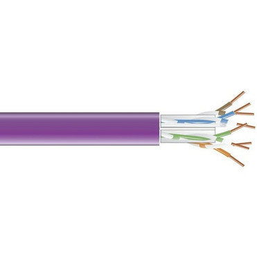 Black Box GigaTrue 550 CAT6 550-MHz Solid Bulk Cable PVC Violet 1000-ft 3048-m - 1000 ft Category 6 Network Cable for Network EYN864A-PB-1000