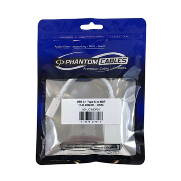 USB 31 Type C to Mini DisplayPort 12 Adapter - White FN-AD-UC-MDP01