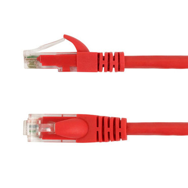 7ft RJ45 Cat5e 350MHz Molded Patch Cable - Red FN-CAT5E-07RD