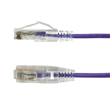 8ft Cat6a UTP 10Gb Ultra-Thin Patch Cable - Purple FN-CAT6AUT-08PR