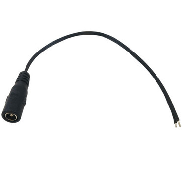 DC Power Connector Female 21mm x 55mm 8 inch Pigtail 22AWG FN-CN-DCF-8IN DC Power Connector Female 21mm x 55mm 8 inch Pigtail 22AWG FN-CN-DCF-8IN
