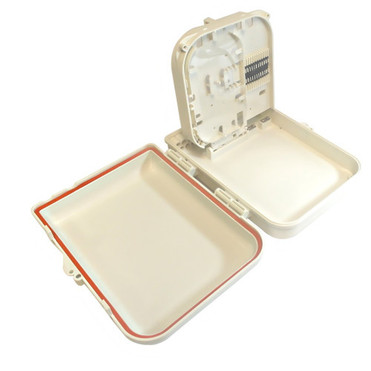 IndoorOutdoor 16-Port Plastic Fiber Optic Terminal Box - Off-White FN-PP-F1660-GY