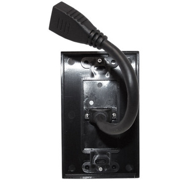 1-Port HDMI Wall Plate Kit Decora Black FN-WPK-HD1-D-BK