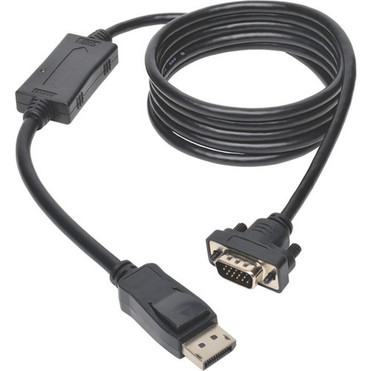 Tripp Lite P581-006-VGA-V2 DisplayPort 12 to VGA Active Adapter Cable 6 ft - 6 ft DisplayPortVGA Video Cable for Video Device TV P581-006-VGA-V2