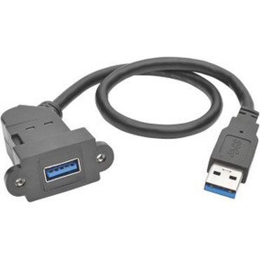 Tripp Lite U324-001-KPA-BK USB Extension Data Transfer Cable - USB for Home Theater System Motherboard Chromebook PDU UPS - 640 - U324-001-KPA-BK
