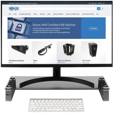 Tripp Lite Universal Glass-Top Monitor Riser - 1814 kg Load Capacity - 315 8001 mm Height x 22 55880 mm Width x 827 mm - MR2208G