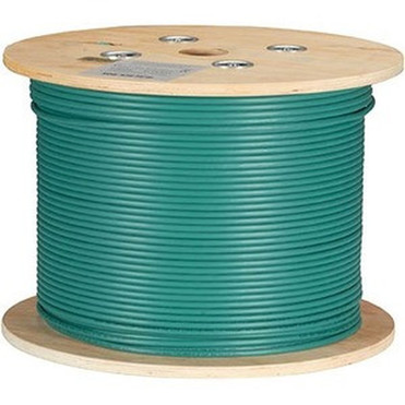 Black Box CAT6A 500-MHz Bulk Cable - FUTP Plenum Solid Green 1000-ft - 1000 ft Category 6a Network Cable for Network Device - - C6ABC51S-GN-1000