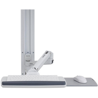 Ergotron Wall Mount Track for Keyboard LCD Monitor Mouse - White - 1 Displays Supported32 Screen Support - 1361 kg Load Capacity 45-551-216
