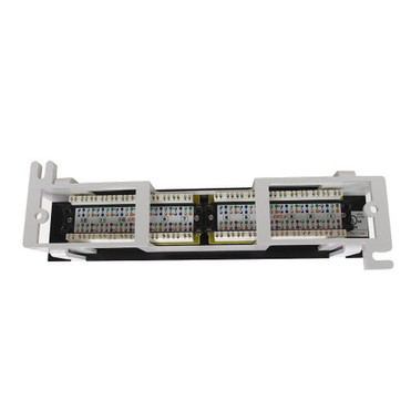 12-Port CAT6 Patch Panel Self Mount Patch Panel - 110 Punch-Down FN-PP-12C6-SM
