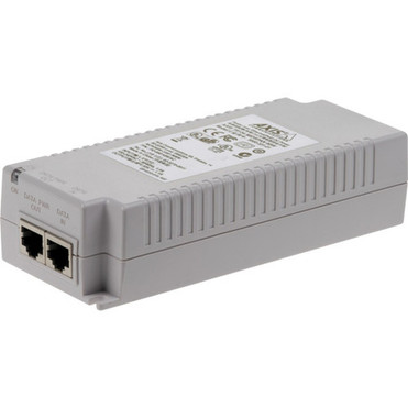 AXIS T8134 60 W Midspan - 120 V AC 230 V AC Input - 1 101001000Base-T Output Ports - 60 W - WallShelfDIN Rail-mountable 5900-334