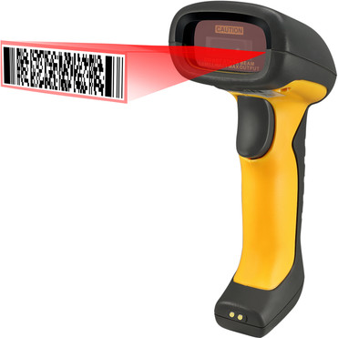 Adesso NuScan 5200TR - 24GHz RF Wireless Antimicrobial  Waterproof 2D Barcode Scanner - Wireless Connectivity - 1D 2D - CMOS -  NUSCAN 5200TR