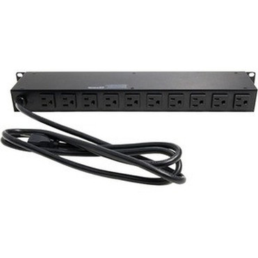 StarTechcom 16 Outlet Horizontal 1U Rack Mount PDU Power Strip for Network Server Racks - Surge Protection - 120V15A - 6ft Power - x RKPW161915