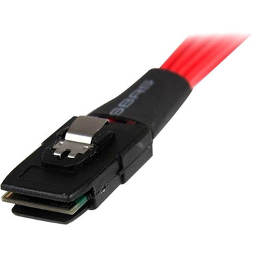 StarTechcom 50cm Serial Attached SCSI SAS Cable - SASSATA for Hard Drive - 50cm - 1 Pack - SFF-8087 Male SAS - Male SATA - Red SAS8087S450
