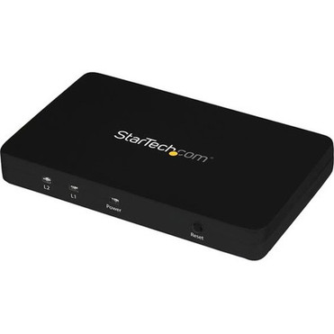 StarTechcom HDMI Splitter 1 In 2 Out - 4k 30Hz - 2 Port - Aluminum - HDMI Multi Port - HDMI Audio Splitter - 30 Hz to 30 Hz - 3840  ST122HD4K
