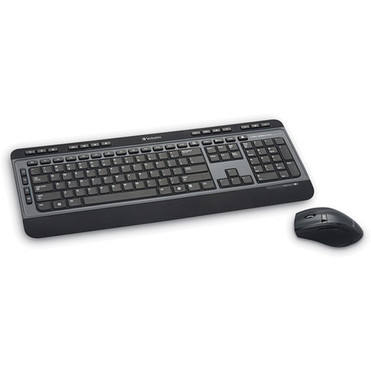 Verbatim Wireless Multimedia Keyboard and 6-Button Mouse Combo - Black - USB Type A Wireless RF Black - USB Type A Wireless RF Optical 99788