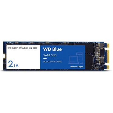 WD Blue 3D NAND 2TB PC SSD - SATA III 6 Gbs M2 2280 Solid State Drive - 560 MBs Maximum Read Transfer Rate - 5 Year Warranty WDS200T2B0B