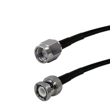 6 inch RG174 SMA Male to BNC Male Cable FN-RF0-1030-005 6 inch RG174 SMA Male to BNC Male Cable FN-RF0-1030-005