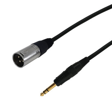 3ft Premium  XLR Male to 14 inch TRS Male Balanced Audio Cable FT4 FN-XLRM-TRSM-03