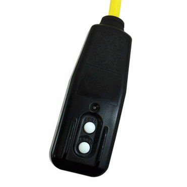 2ft 5-15P GFCI Plug to Triple Tap 5-15R Adapter - 12AWG SJTW -Yellow FN-PG-001-02