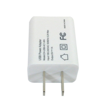 USB A Female To AC 110V Adapter 5V1A - White FN-CH-USB-AC1-WH