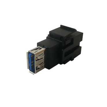 USB AA Keystone Wall Plate Insert - 30 - Black FN-WP-INB-USB-30