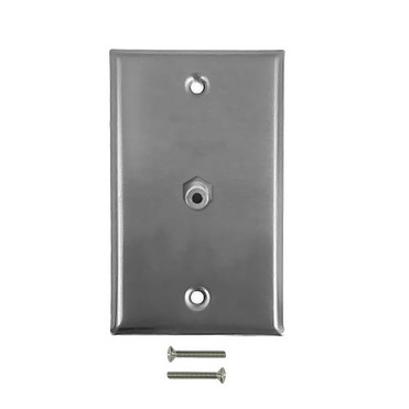 35mm Stereo Single Gang Wall Plate Kit - Stainless Steel FN-WPK-SSS