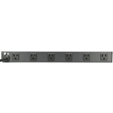 Tripp Lite Power Strip Rackmount Metal 120V 5-15R Right Angle 12 Outlet 1U - NEMA 5-15P - 12 NEMA 5-15R Hospital Grade - 457m RS1215-RA
