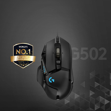 Logitech G502 HERO High Performance Gaming Mouse - Optical - Cable - Black - USB - 16000 dpi - 11 Buttons 910-005469
