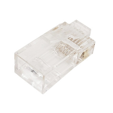 RJ45 Cat5eCat6 Pass-Through Plug Solid or Stranded 8P 8C - Pack of 50 FN-CN-RJ45C5PT-50