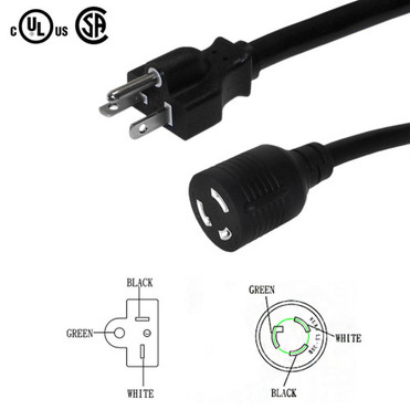 1ft 5-20P to L5-30R Power Cable - 12AWG SJT FN-PW-1318-01 1ft 5-20P to L5-30R Power Cable - 12AWG SJT FN-PW-1318-01