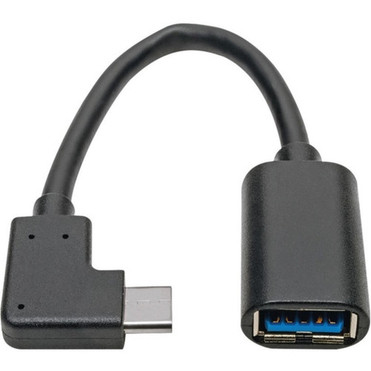 Tripp Lite U428-06N-F-CRA Right-Angle USB Type-C to Type-A Adapter Cable MF 6 in - 6 USB Data Transfer Cable for Hard Drive Wall U428-06N-F-CRA