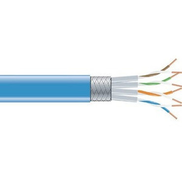 Black Box Cat6 SSTP Network Cable - 1000 ft Category 6 Network Cable for Network Device - Bare Wire - Bare Wire - Shielding - Blue EVNSL0272BL-1000