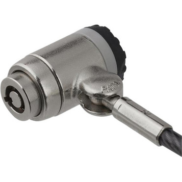 StarTechcom Keyed Cable Lock for Laptops - Push-to-LockButton - Silver Black - Zinc Alloy Steel Vinyl - 66 ft - For Notebook - LTLOCKKEY