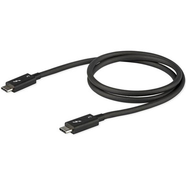 StarTechcom 08m27ft Thunderbolt 3 to Thunderbolt 3 Cable - 40Gbps - Certified TB3 - USB C Compatible - Active - 100W PD - 3 to 3 - TBLT34MM80CM