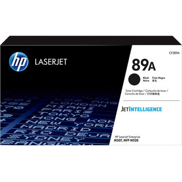 HP 89A CF289A Toner Cartridge - Black - Laser - High Yield - 5000 Pages CF289A