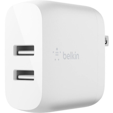 Belkin BOOSTuarrCHARGE Dual USB-A Wall Charger 24W - 480 A Output WCB002DQWH