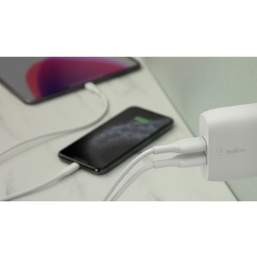 Belkin BOOSTuarrCHARGE Dual USB-A Wall Charger 24W - 480 A Output WCB002DQWH