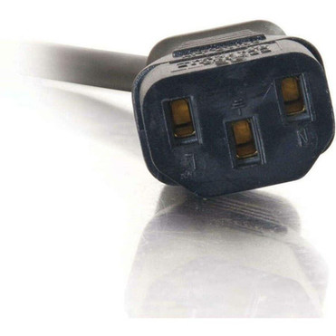 C2G 3ft 18 AWG Universal Flat Panel Power Cord NEMA 5-15P to IEC320C13 - For Computer Printer Scanner Monitor - Black - 3 ft Cord 27901