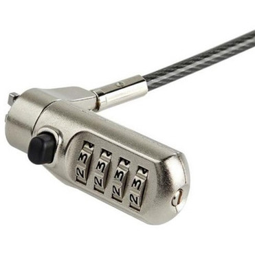 StarTechcom 6ft Laptop Cable Lock for Nano Slot ComputerTabletDevice- Anti-Theft 4 Digit Combination Security Lock - Vinyl Coated - LTLOCKNANO