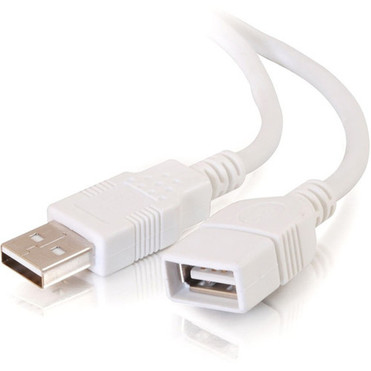 C2G USB Extension Cable - Type A Male - Type A Female - 2m - White 19018