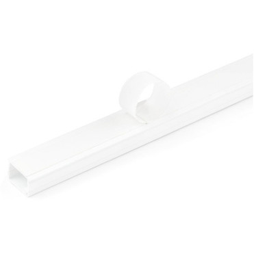 StarTechcom Cable Management Raceway with Adhesive TapeCover 3419mmW x 1213mmH x 6ft18mlength Network Cord Hider UL - - CBMOWD2013