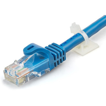 StarTechcom 100 Pack Cable Tie Mounts with Adhesive Tape for 013in 32mm Wide Ties - NylonPlastic Zip Tie Mounts - 94V-2 Fire  - CBMCTM1