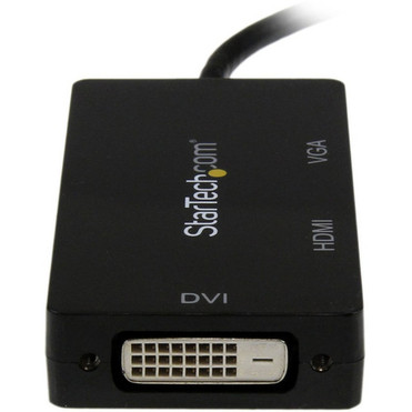 StarTechcom Mini DisplayPort Adapter - 3-in-1 - 1080p - Monitor Adapter - Mini DP to HDMI  VGA  DVI Adapter Hub - Connect a Mini PC MDP2VGDVHD