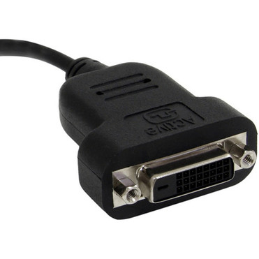 StarTechcom Mini DisplayPort to DVI Adapter - 1080p - Single Link - Active - Mini DP Thunderbolt to DVI Monitor Adapter - Connect a MDP2DVIS