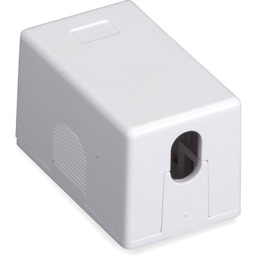 Black Box Surface Mount Housing Port Value Line - 1 x Sockets - White SMH-1