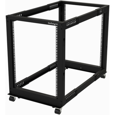 StarTechcom 15U 19 Open Frame Server Rack - 4 Post Adjustable Depth 22 to 40 - Mobile Network Equipment Rack - HP ProLiant - 15U  4POSTRACK15U